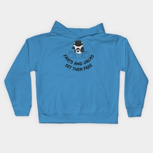 Farts And Orcas Set Them Free Cute Kids Hoodie